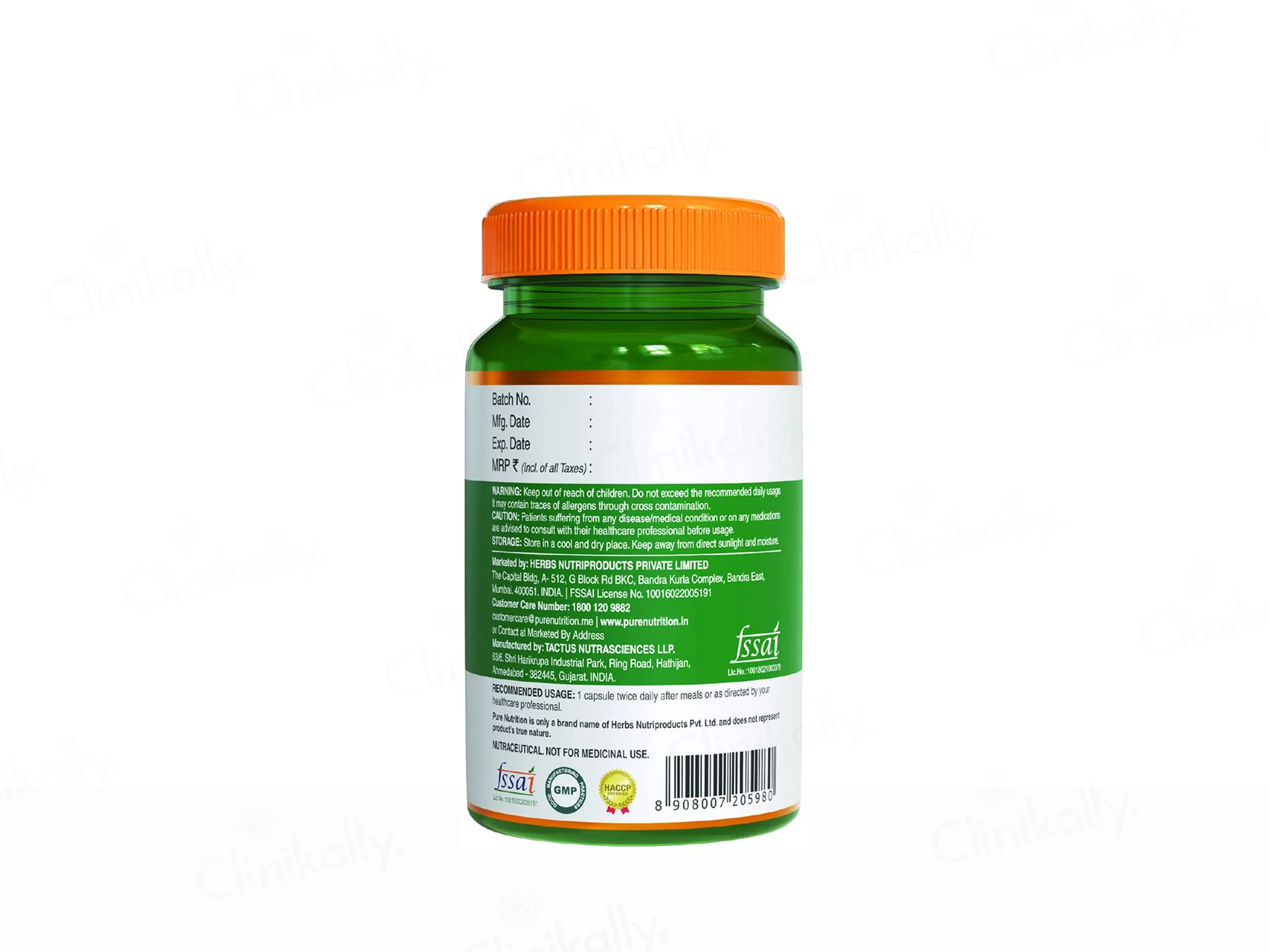 Pure Nutrition Lung Detox With Vitamin C & Grape Seed Extract Veg Capsule - Image 9