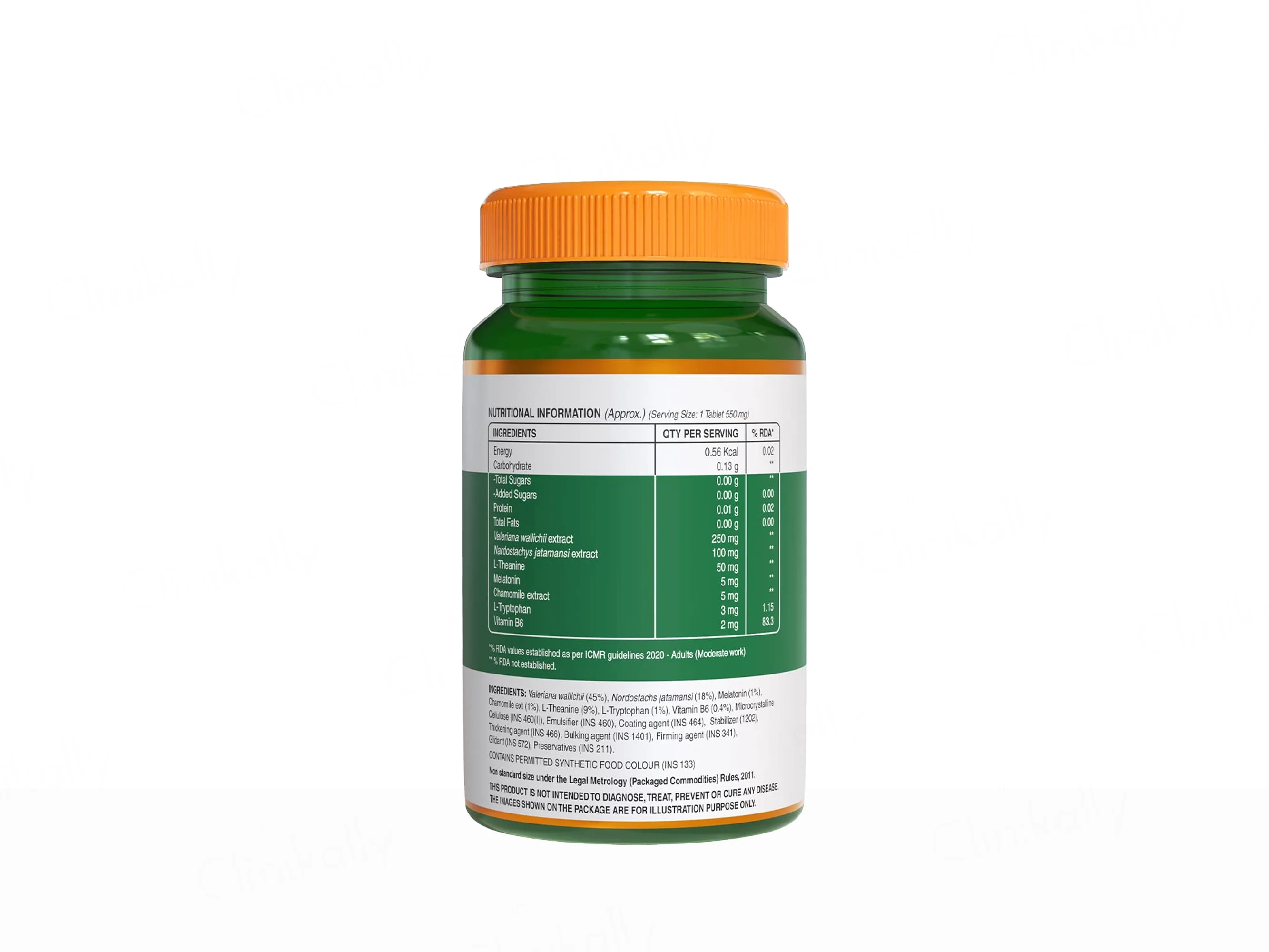 Pure Nutrition Melatonin 5mg With Valeriana Wallichii Veg Tablet - Image 2