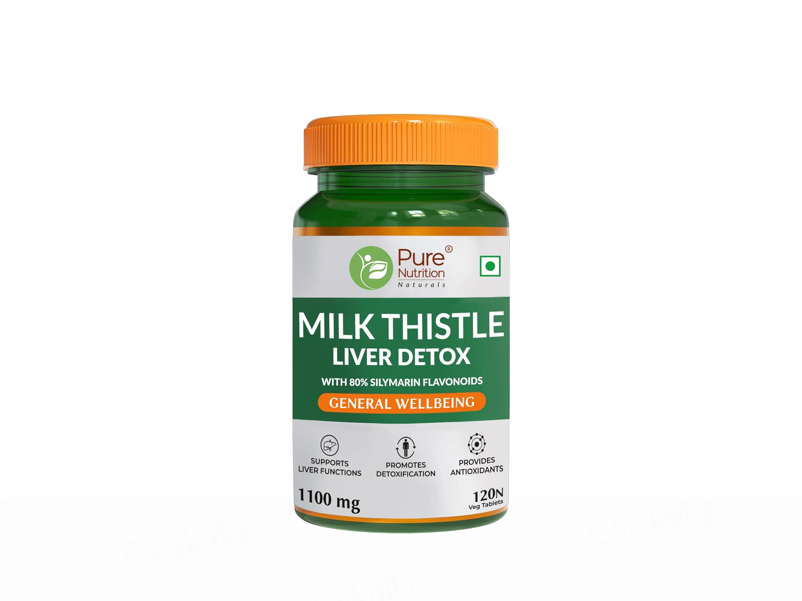 Pure Nutrition Milk Thistle Liver Detox With 80% Silymarin Flavonoids Veg Tablet - Image 6