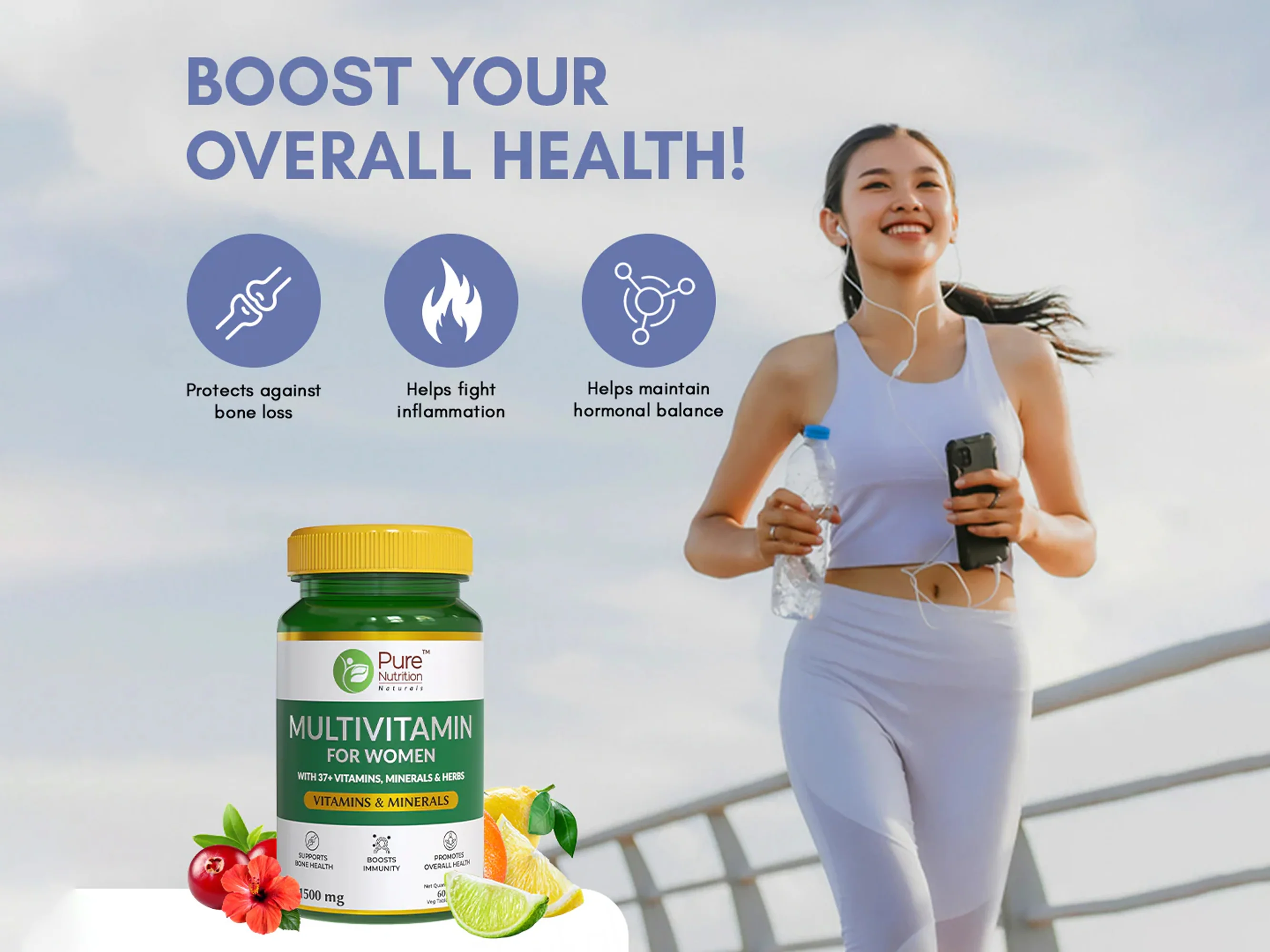Pure Nutrition Multivitamin Veg Tablet For Women - Image 5