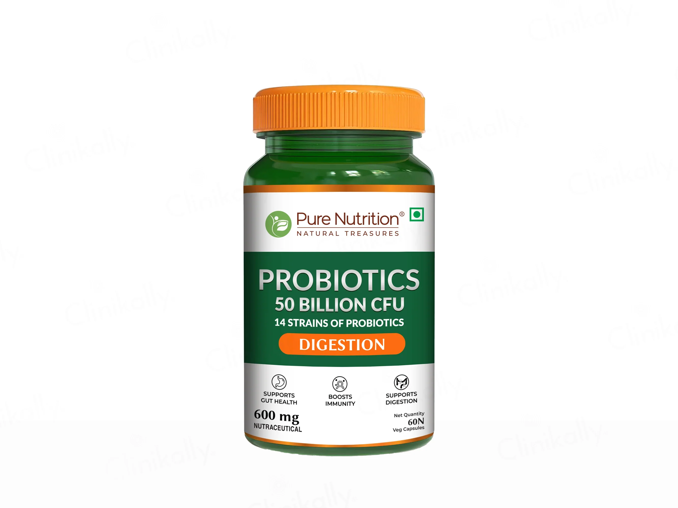 Pure Nutrition Probiotics 50 Billion CFU Veg Capsule