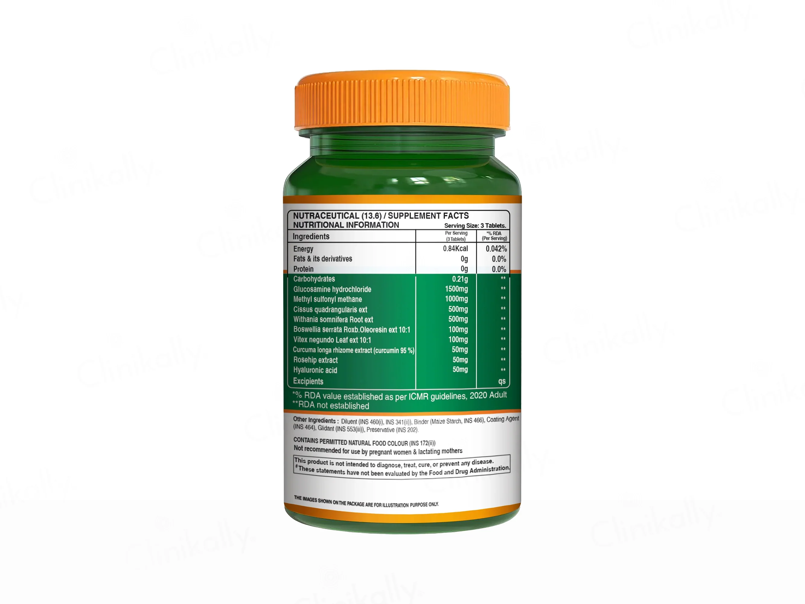 Pure Nutrition Vegan Glucosamine With MSM Veg Tablet - Image 5