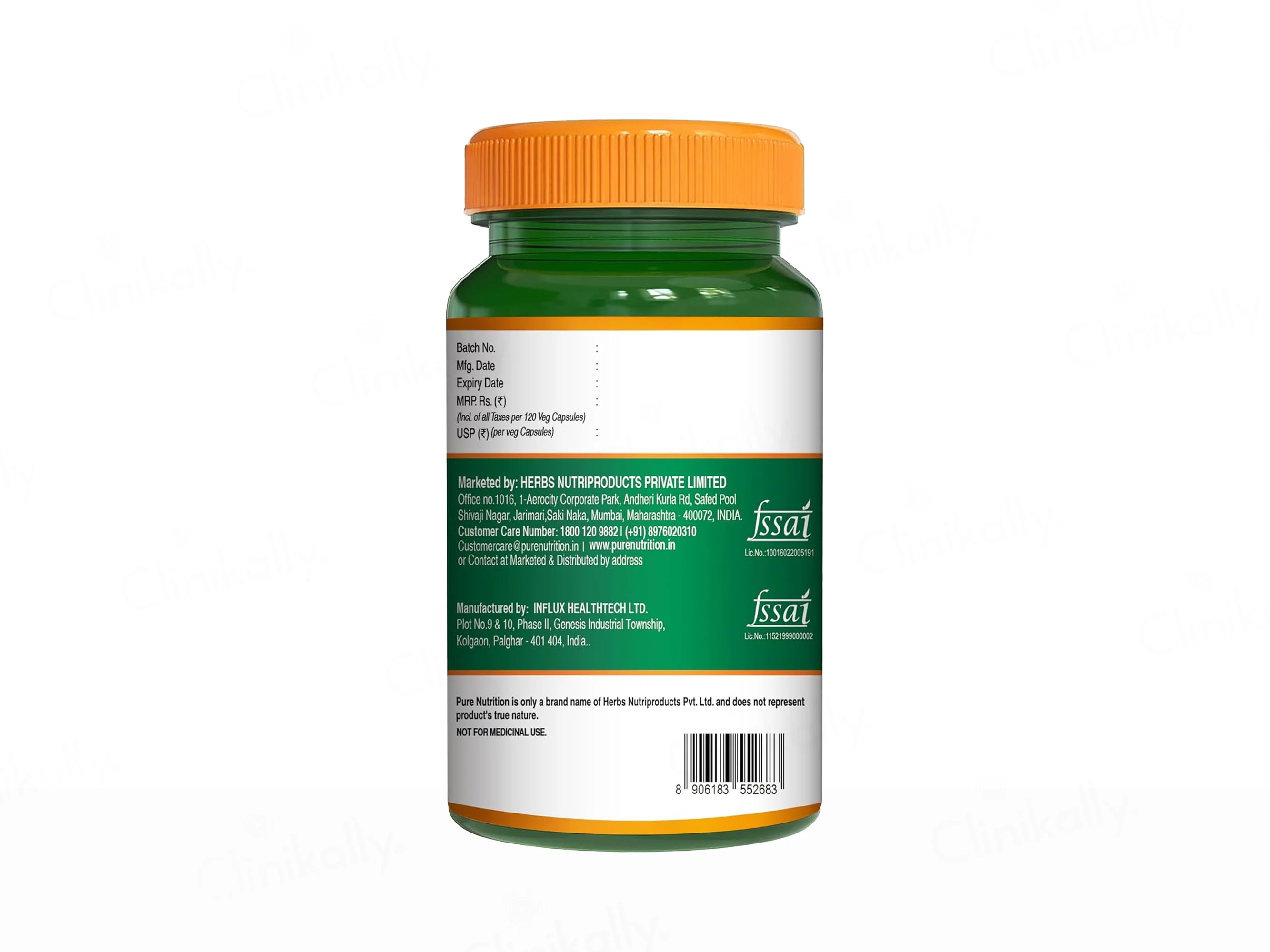 Pure Nutrition Vitamin B1 Thiamine Mononitrate 1700mcg Veg Capsule - Image 7