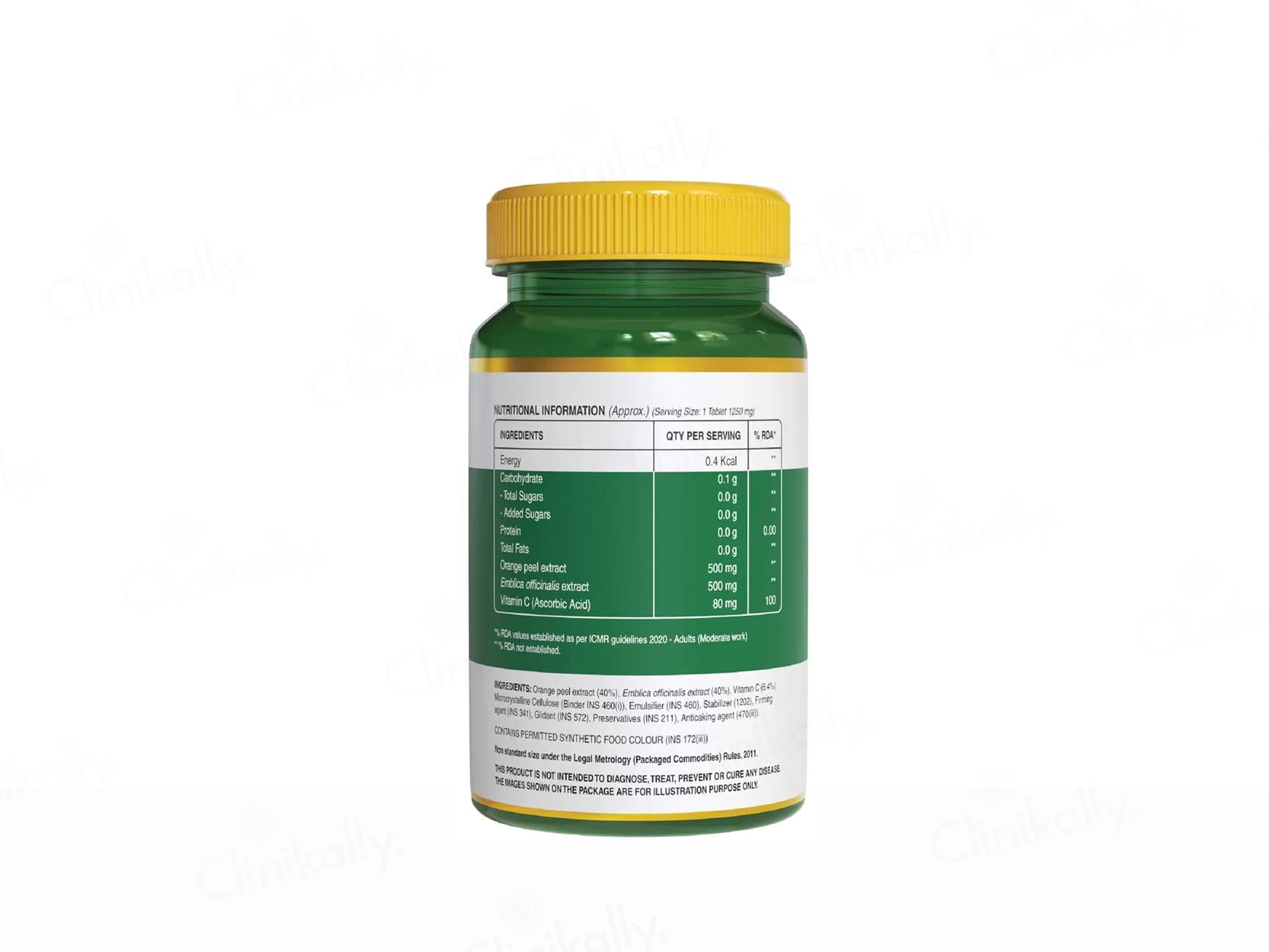 Pure Nutrition Vitamin C With Orange Peel & Amla Extract Veg Tablet - Image 6