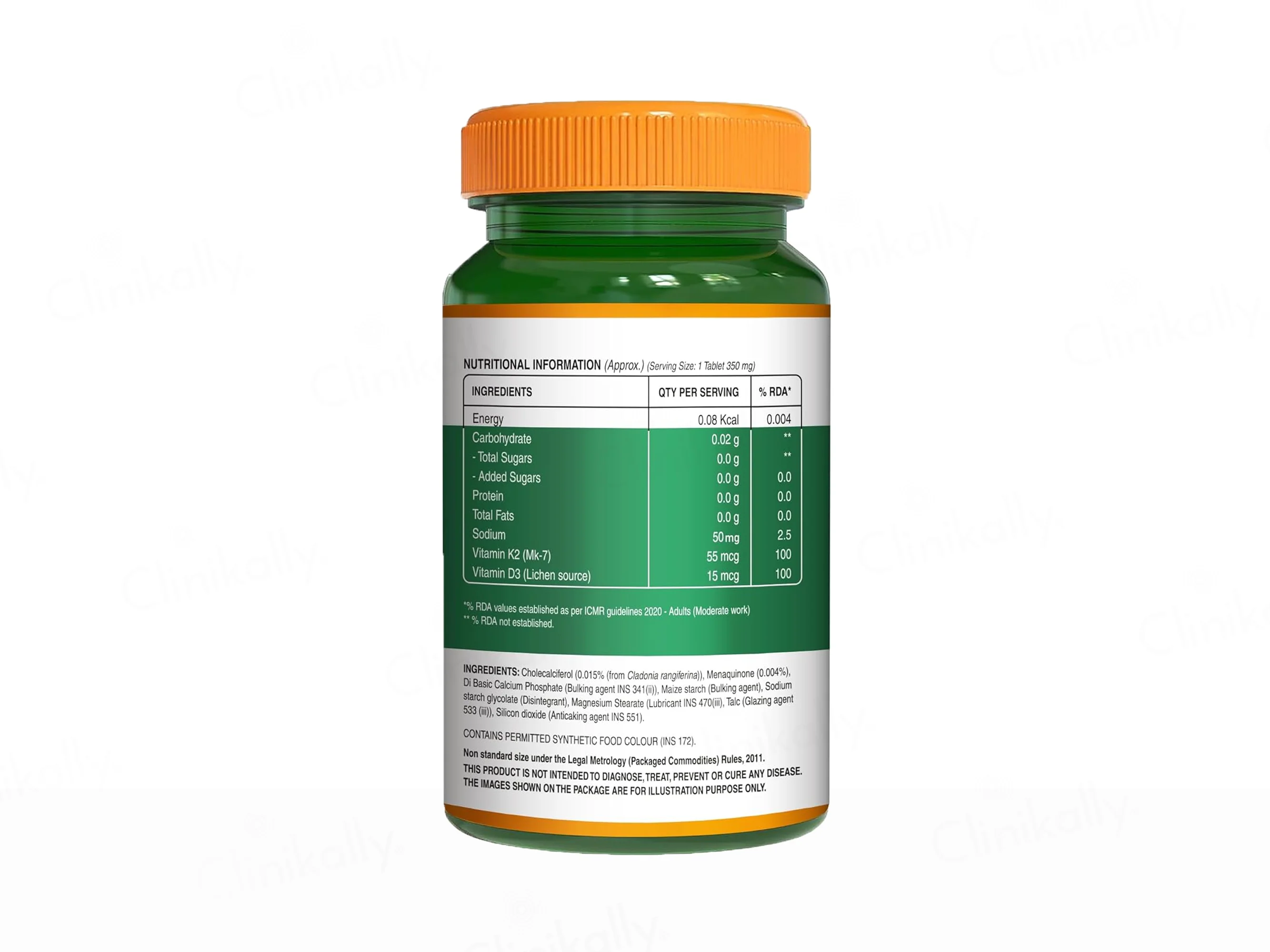 Pure Nutrition Vitamin D3 + K2 Veg Tablet - Image 8