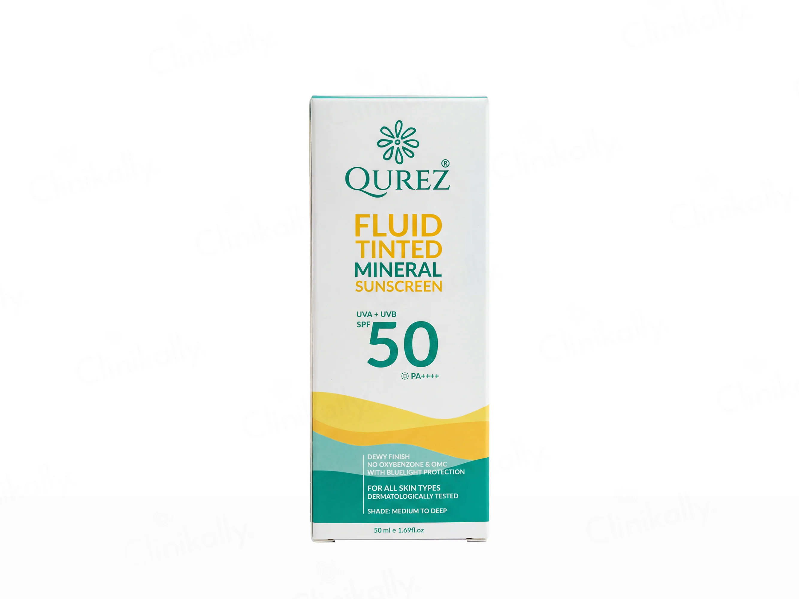 Qurez Fluid Tinted Mineral Sunscreen SPF 50 PA++++ (Medium To Deep)