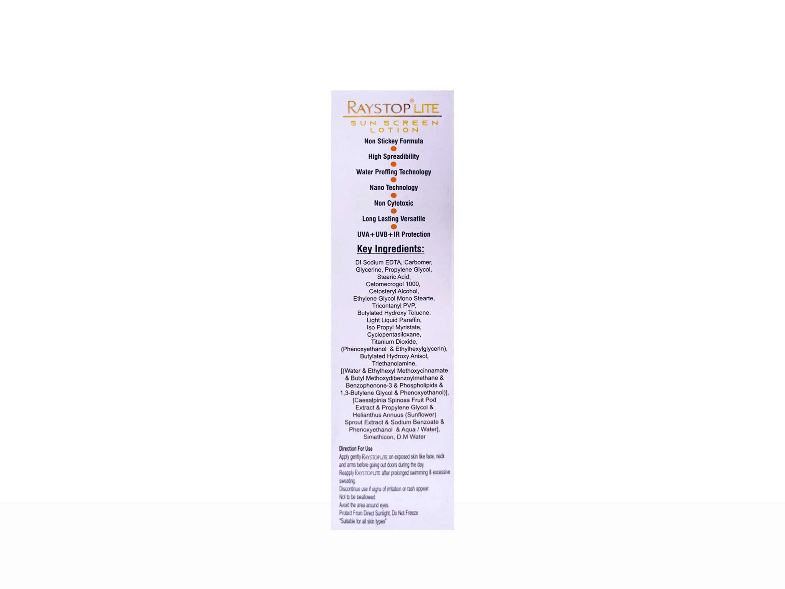 Raystop Lite Sunscreen Lotion SPF 30 PA+++ - Image 2