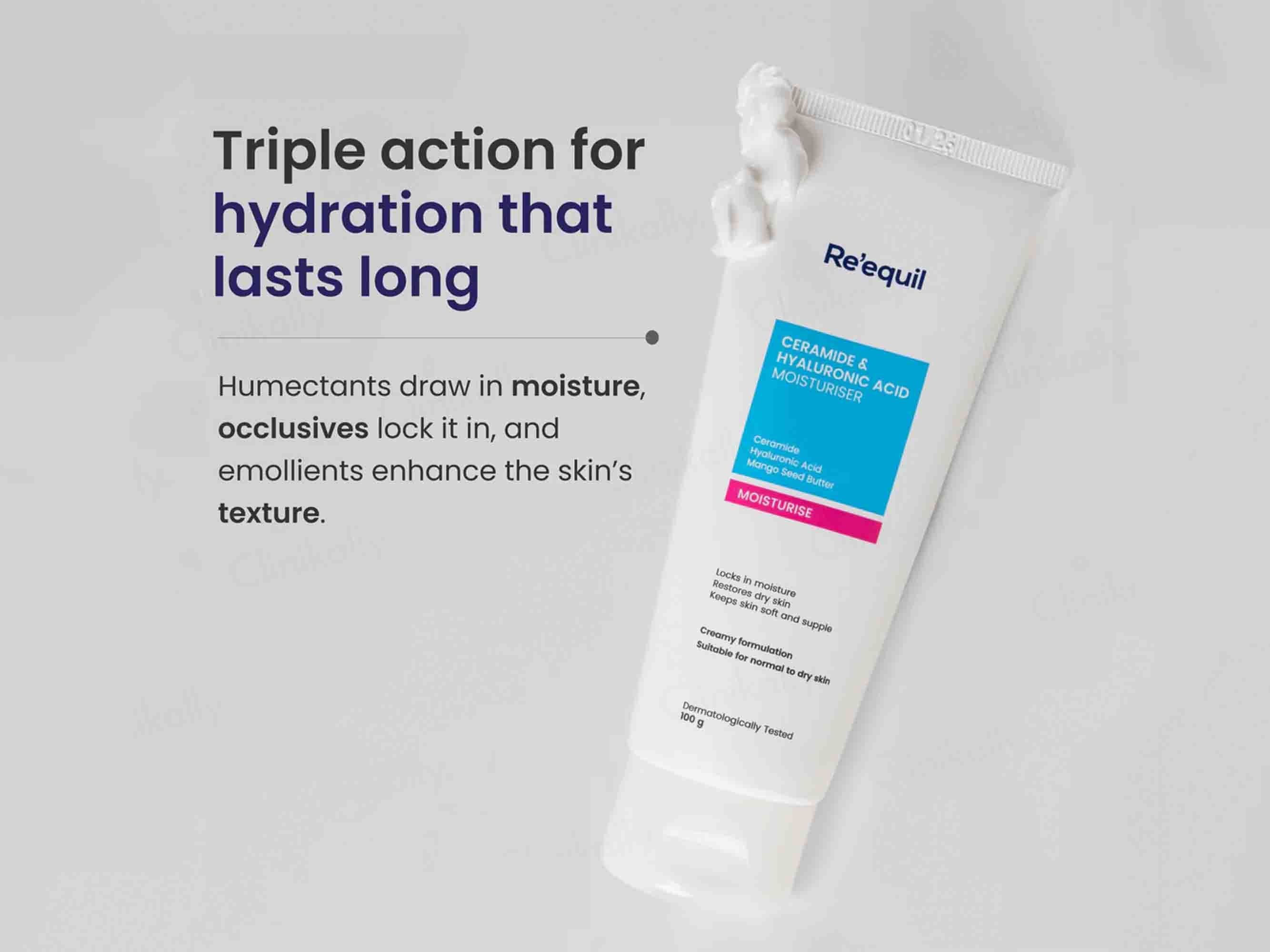Re'equil Ceramide & Hyaluronic Acid Moisturiser - Image 3