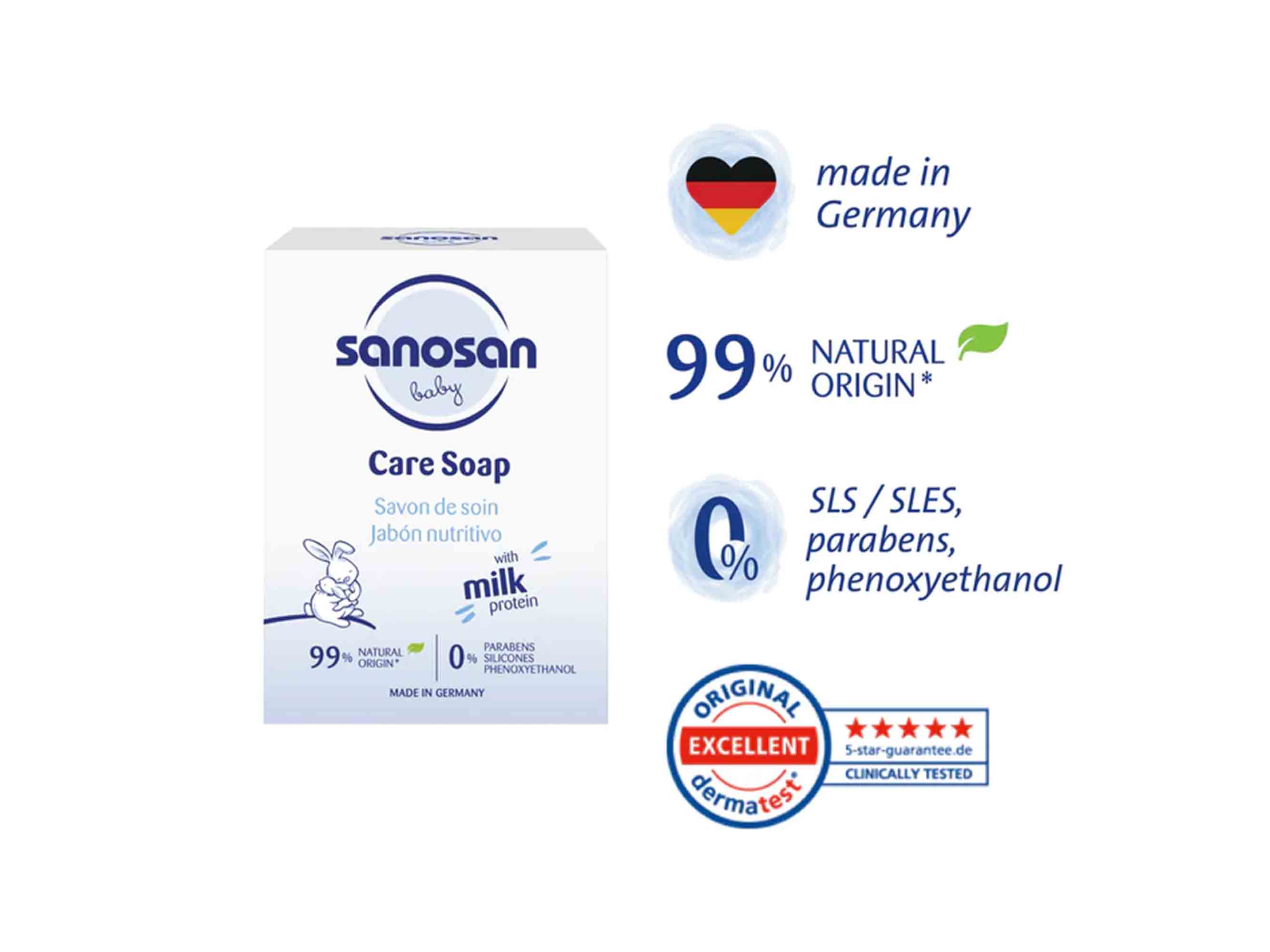 Sanosan Baby Milk Protein Care Soap - Image 3