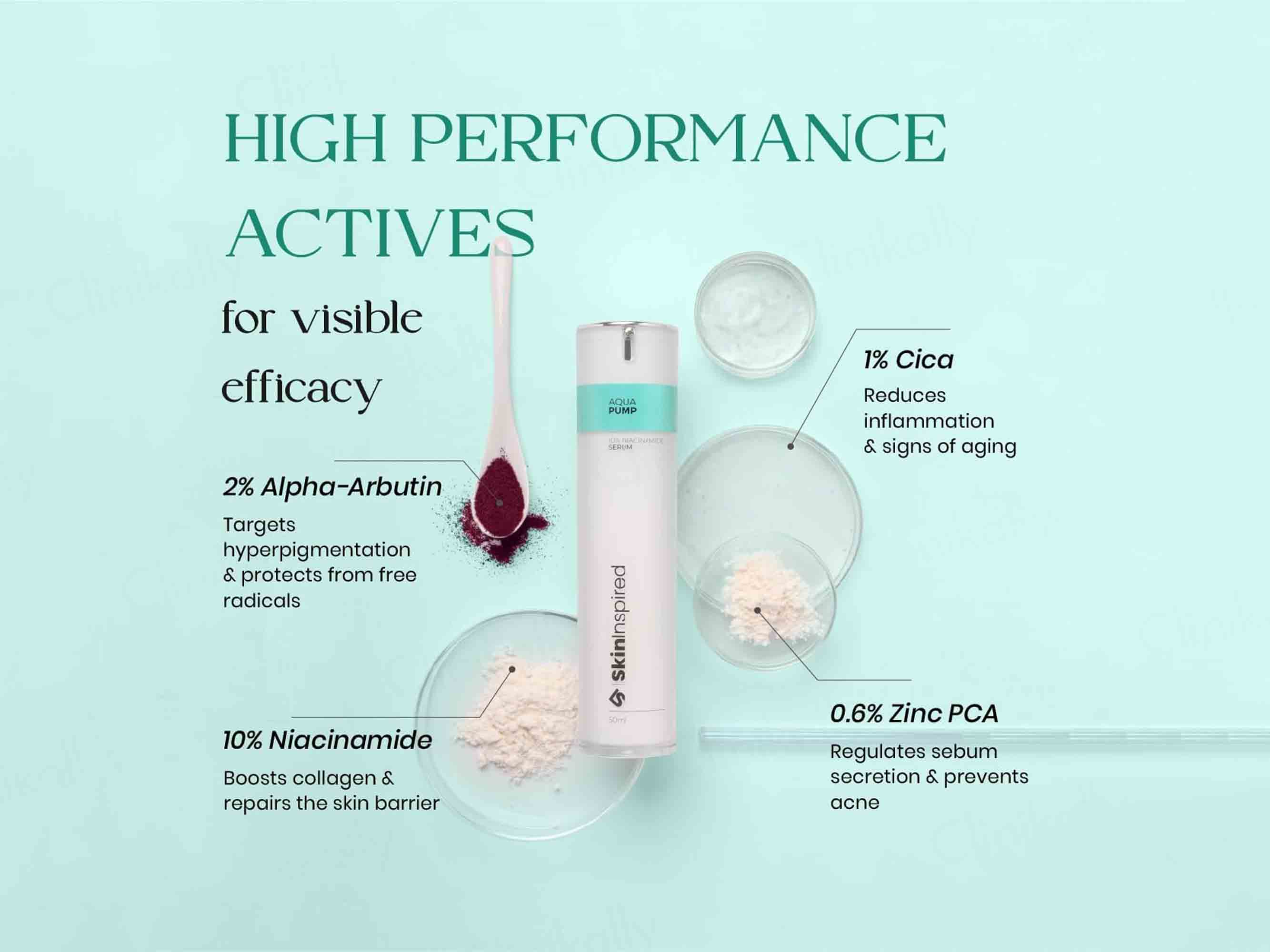SkinInspired Aqua Pump 10% Niacinamide Face Serum - Image 4