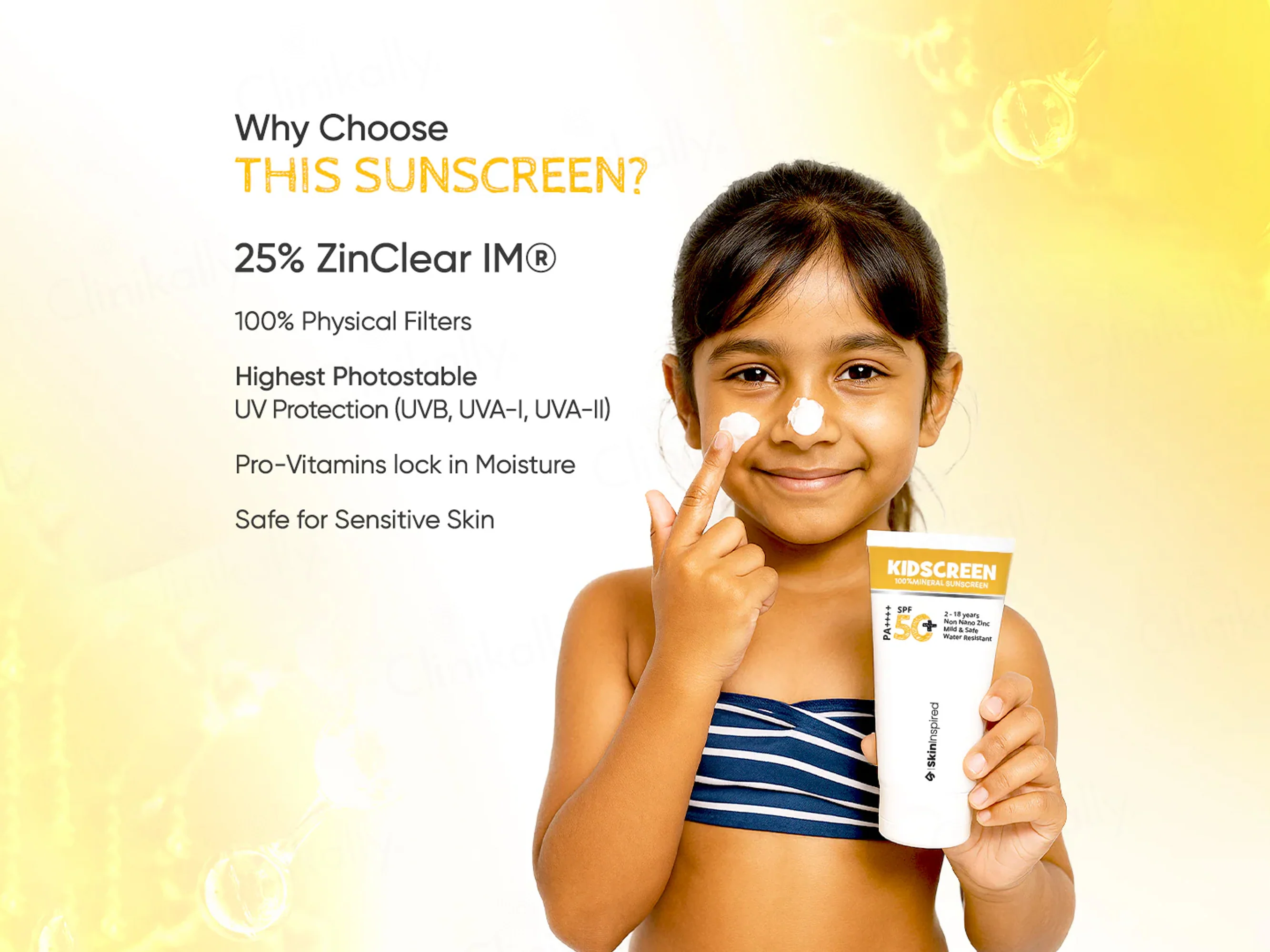 SkinInspired Kidscreen 100% Mineral Sunscreen SPF 50+ PA++++ - Image 4