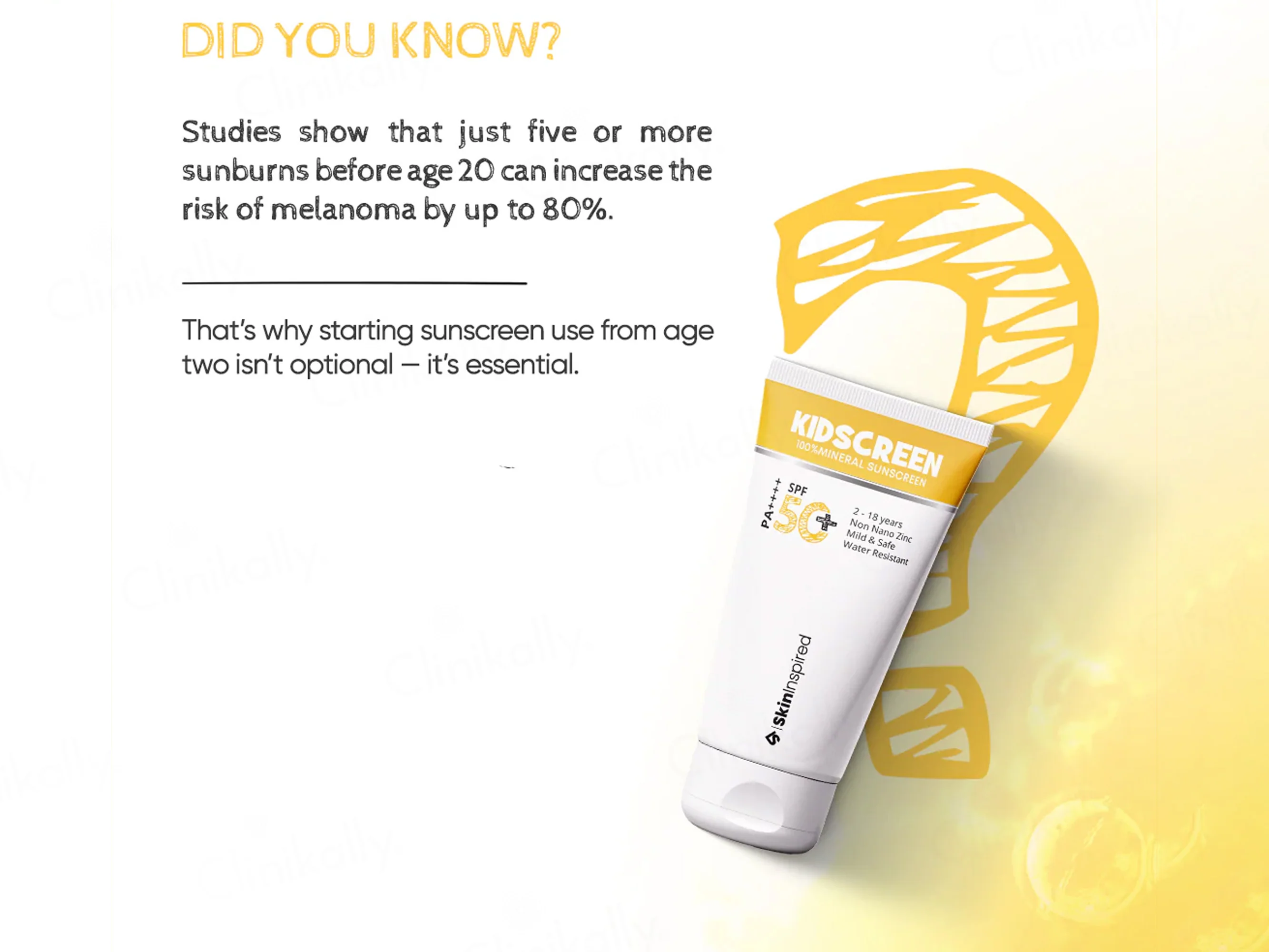 SkinInspired Kidscreen 100% Mineral Sunscreen SPF 50+ PA++++ - Image 8