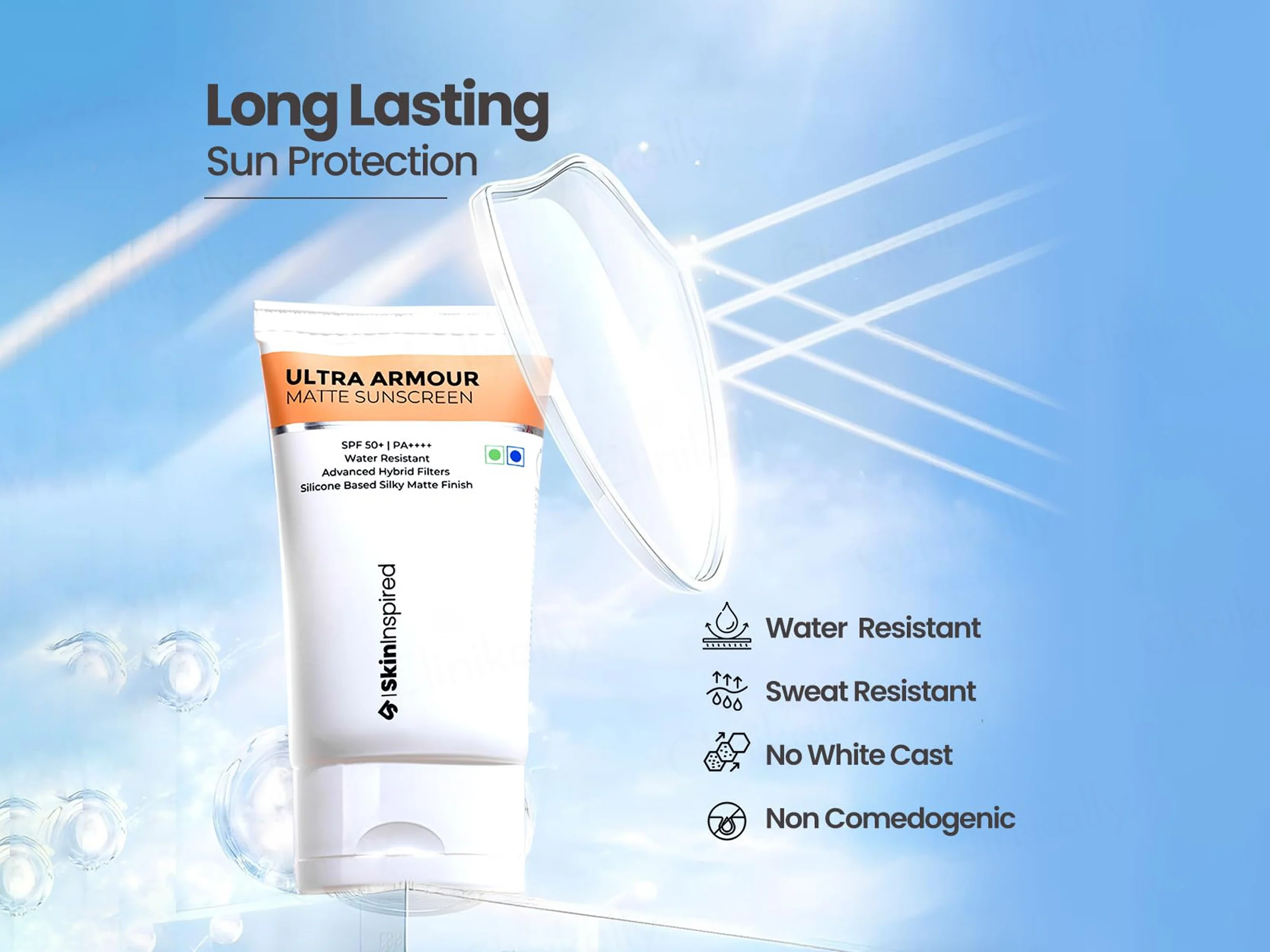 SkinInspired Ultra Armour Matte Sunscreen SPF 50+ PA++++ - Image 6