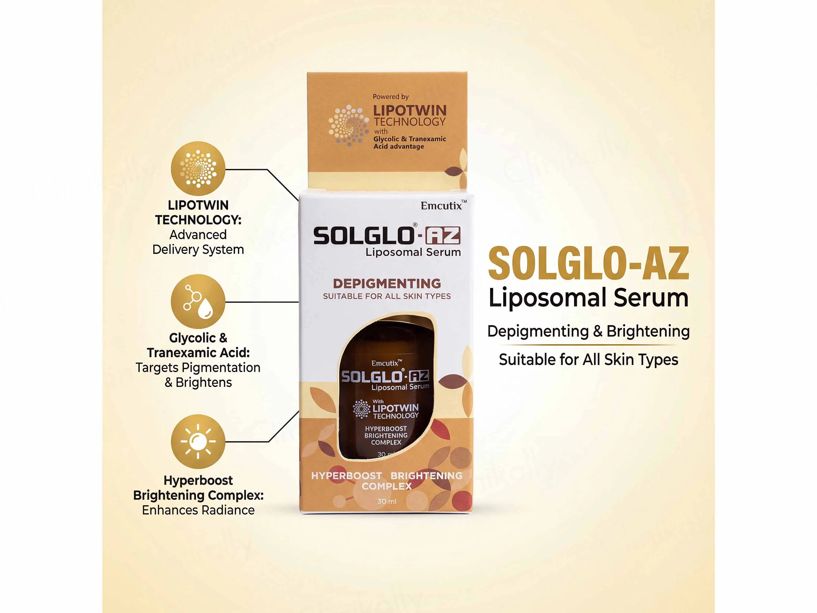 Solglo-AZ Depigmenting Liposomal Serum - Image 3
