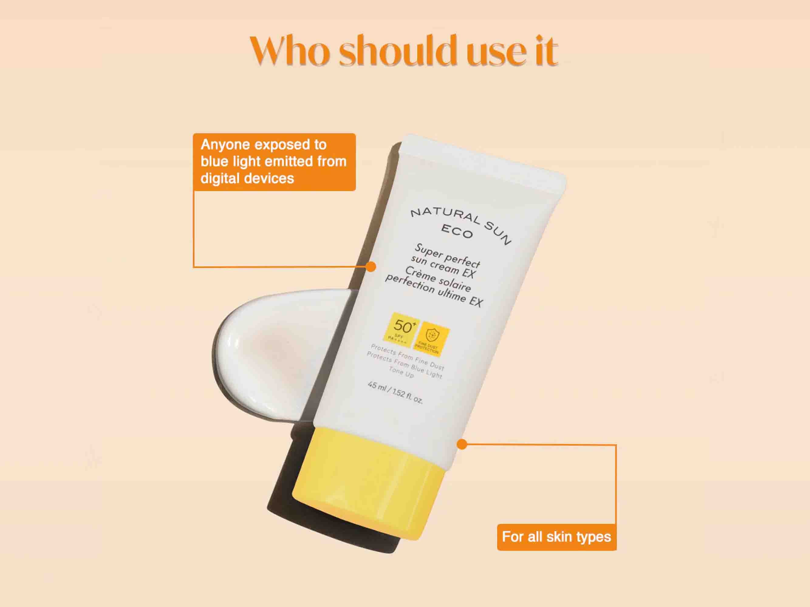 The Face Shop Natural Sun Eco Super Perfect Sun Cream EX - Image 6