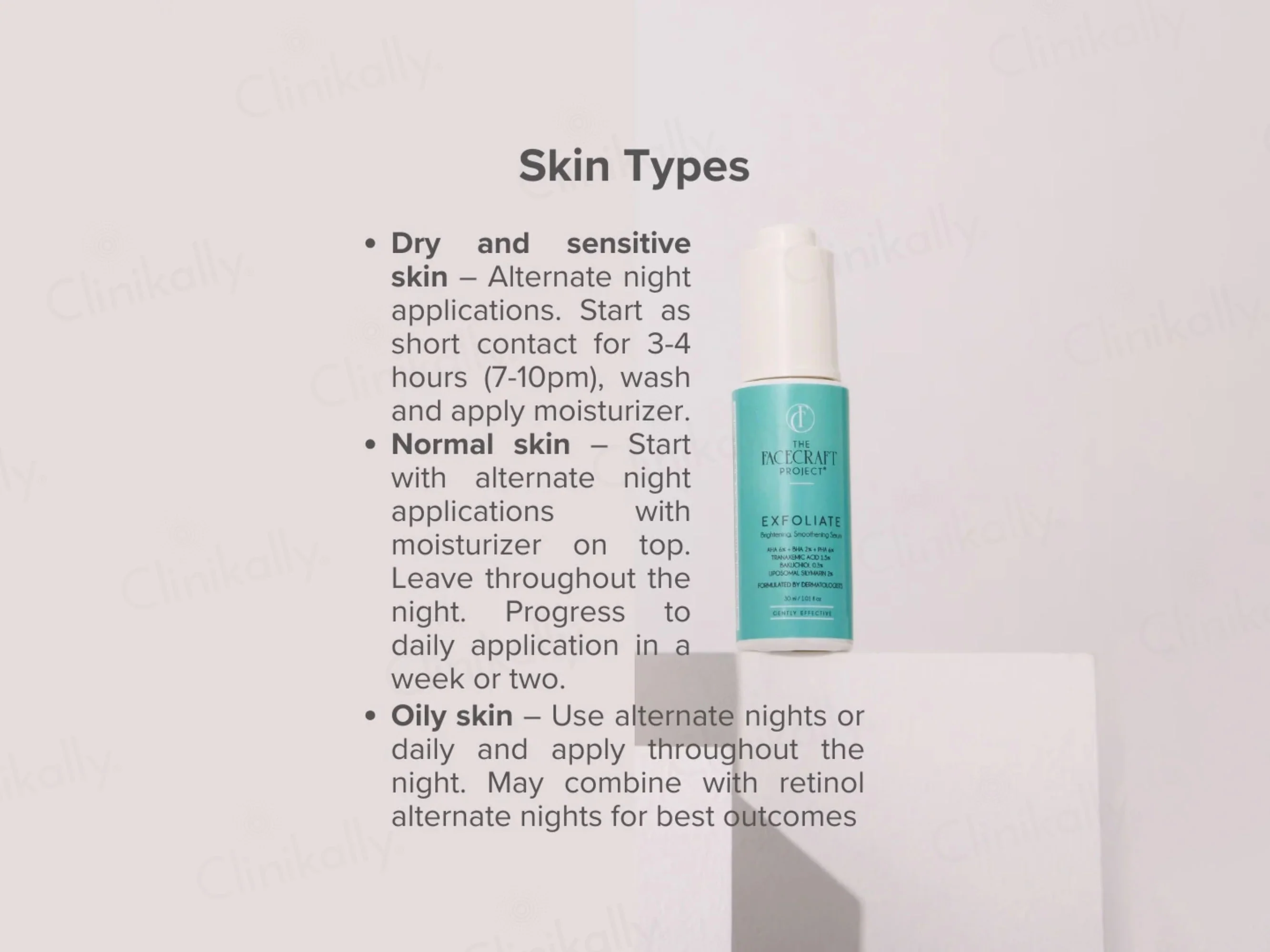 The Facecraft Project Exfoliate Brightening Smoothening Depigmentation Serum - Image 4
