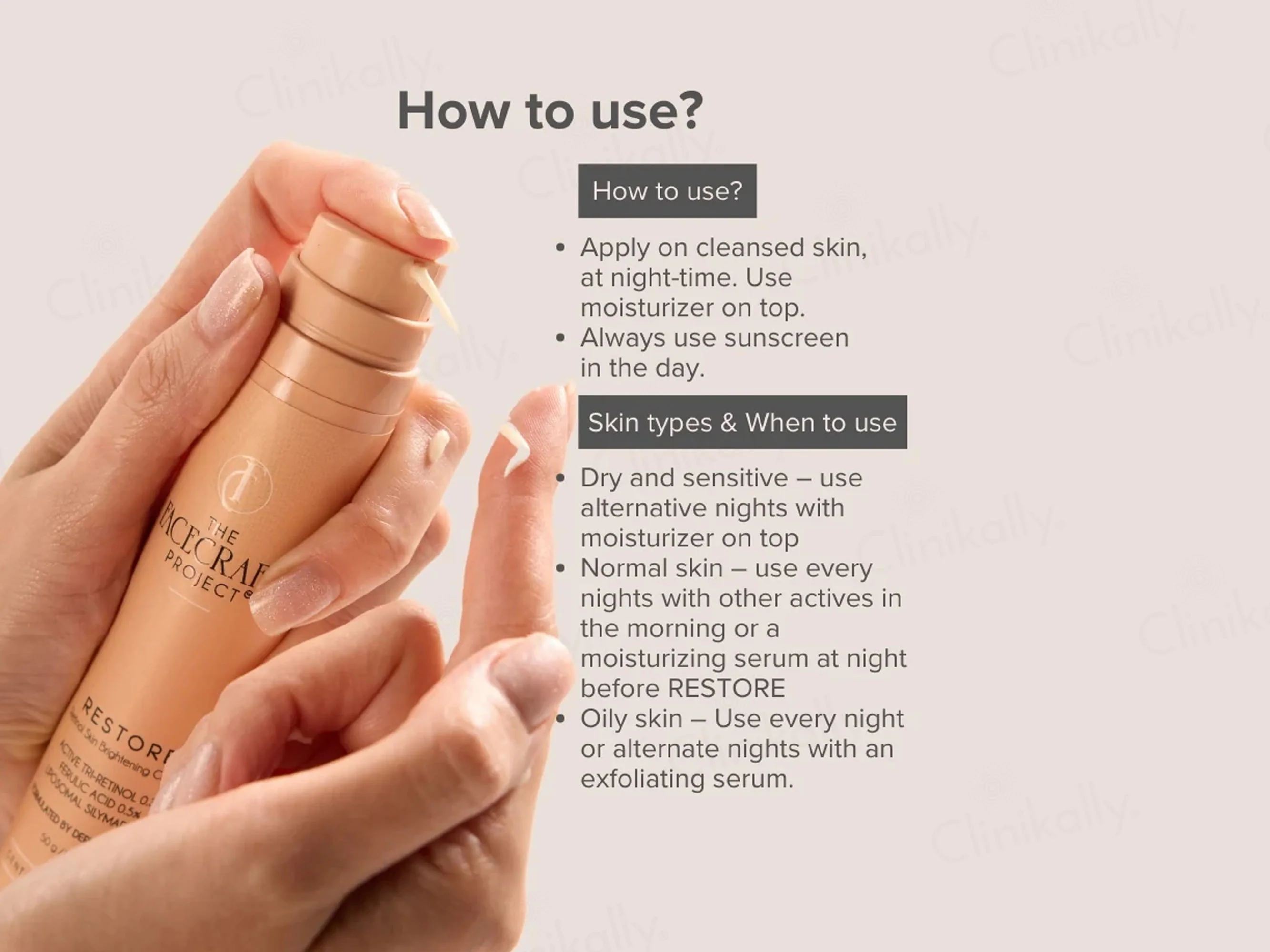 The Facecraft Project Restore Retinol Skin Brightening Cream - Image 5