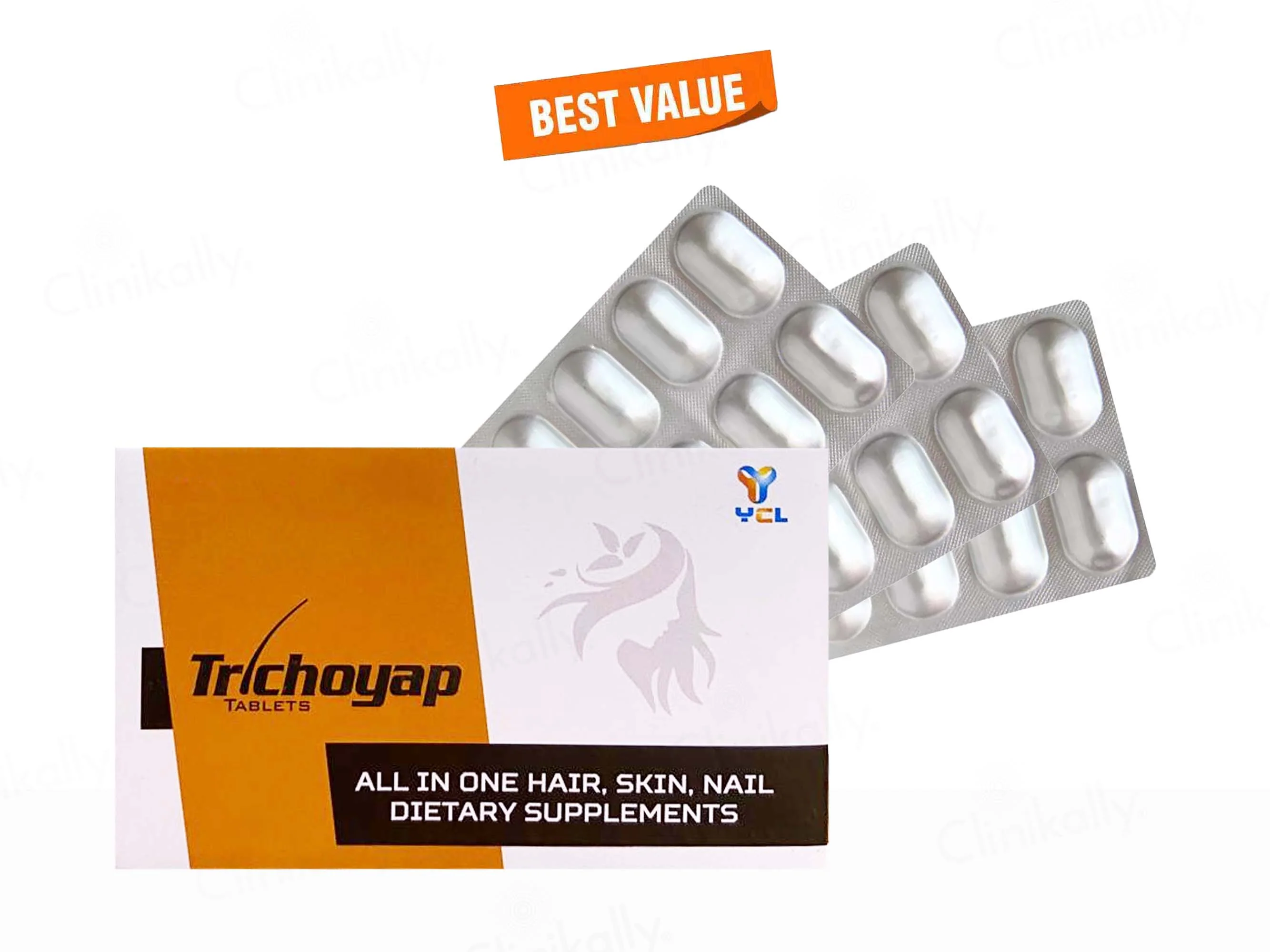 Trichoyap All In One Hair, Skin, Nail Dietary Supplement Tablet - Image 4