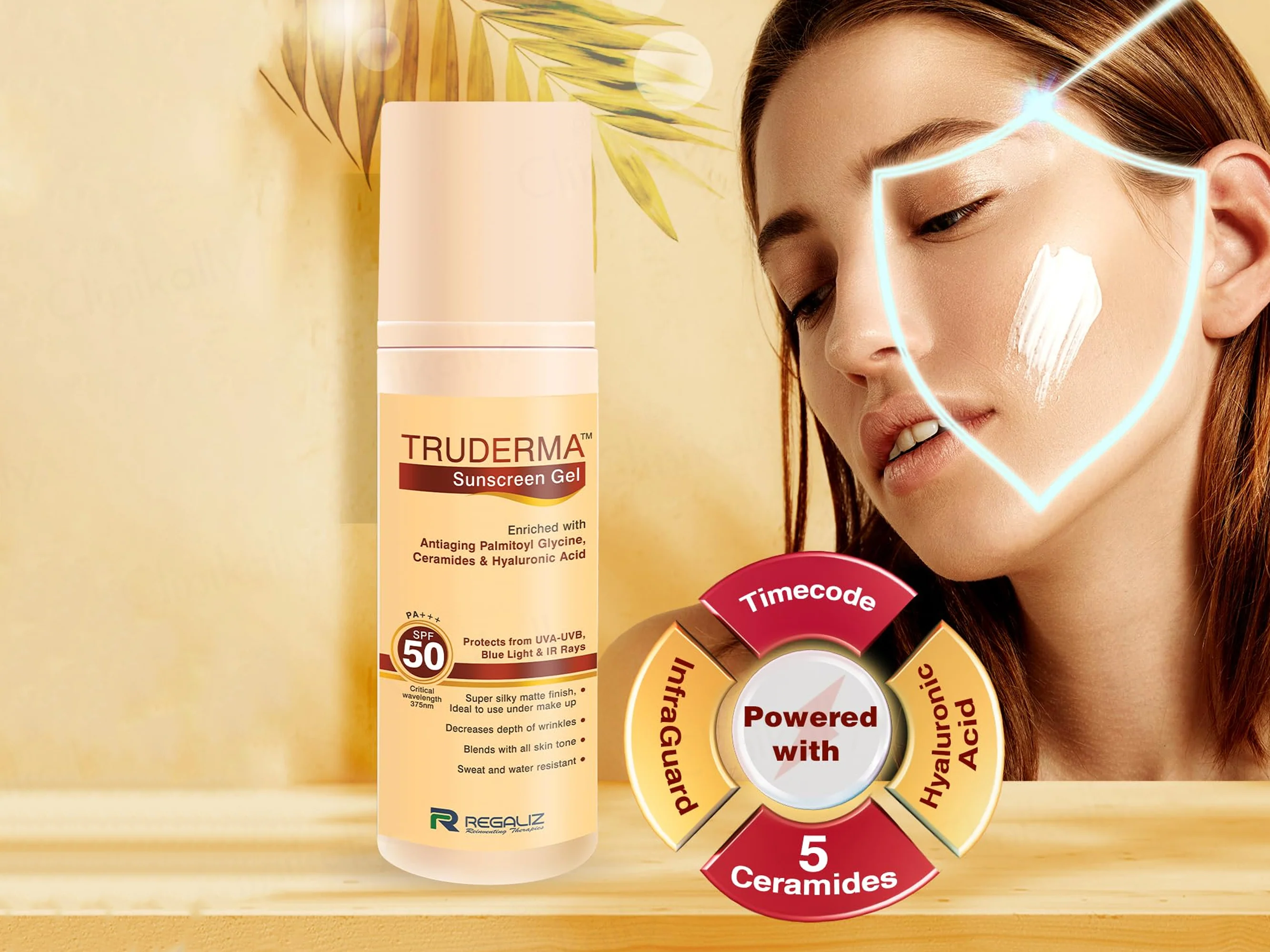 Truderma Sunscreen Gel SPF 50 PA+++ - Image 4