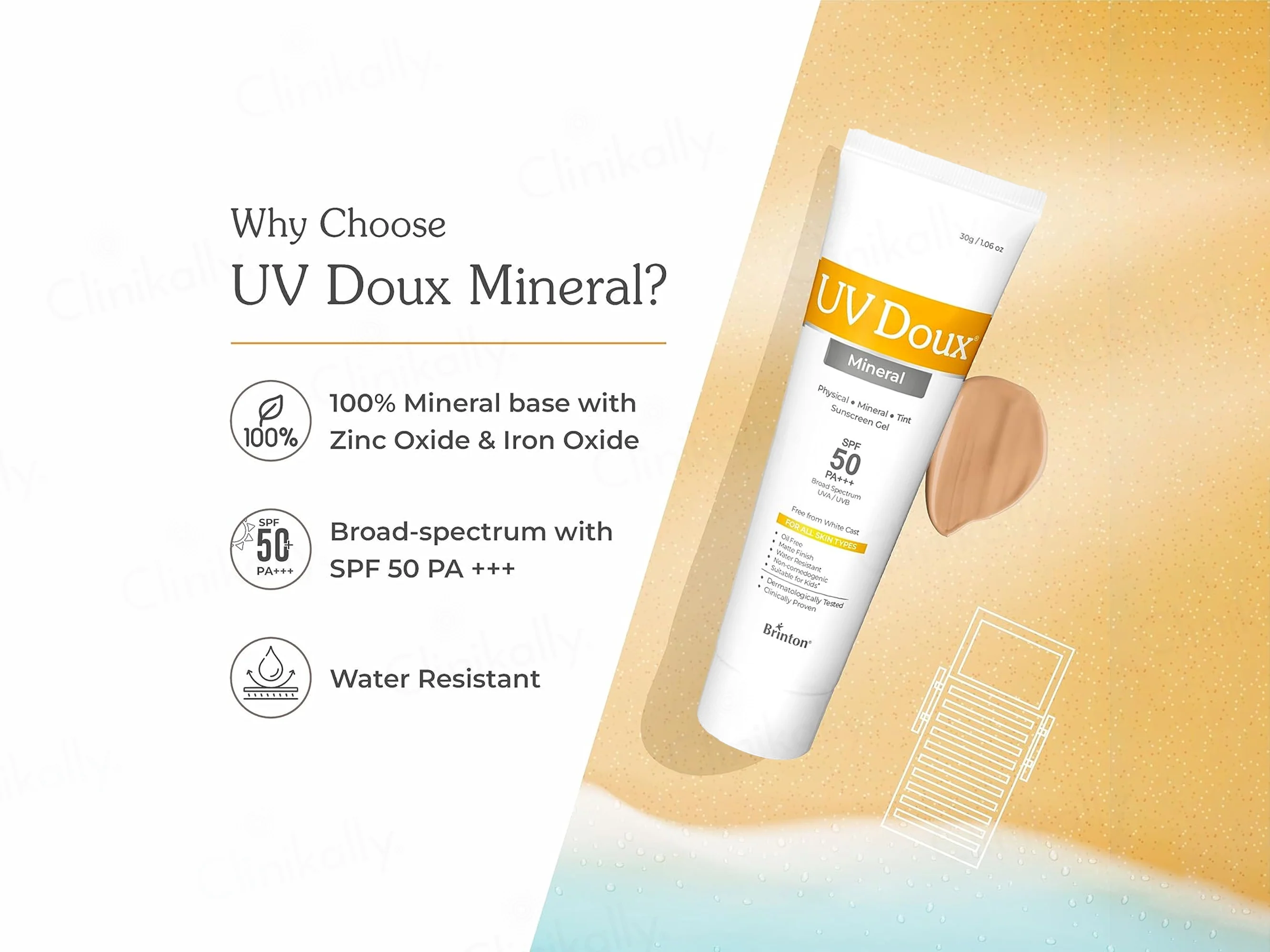 UV Doux Mineral Sunscreen Gel SPF 50 PA+++ - Image 2