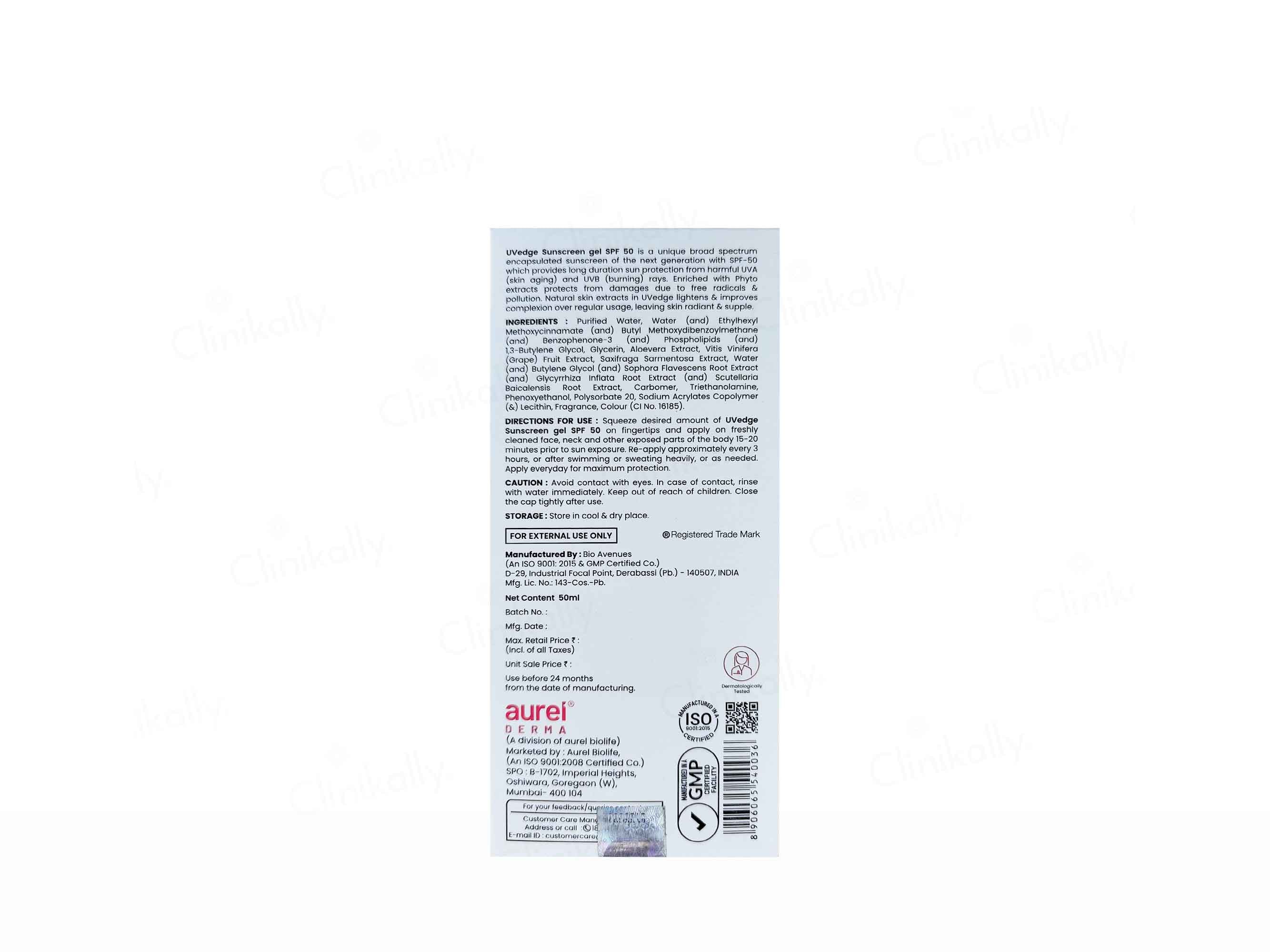 UVedge Sunscreen Gel SPF 50 PA+++ - Image 3