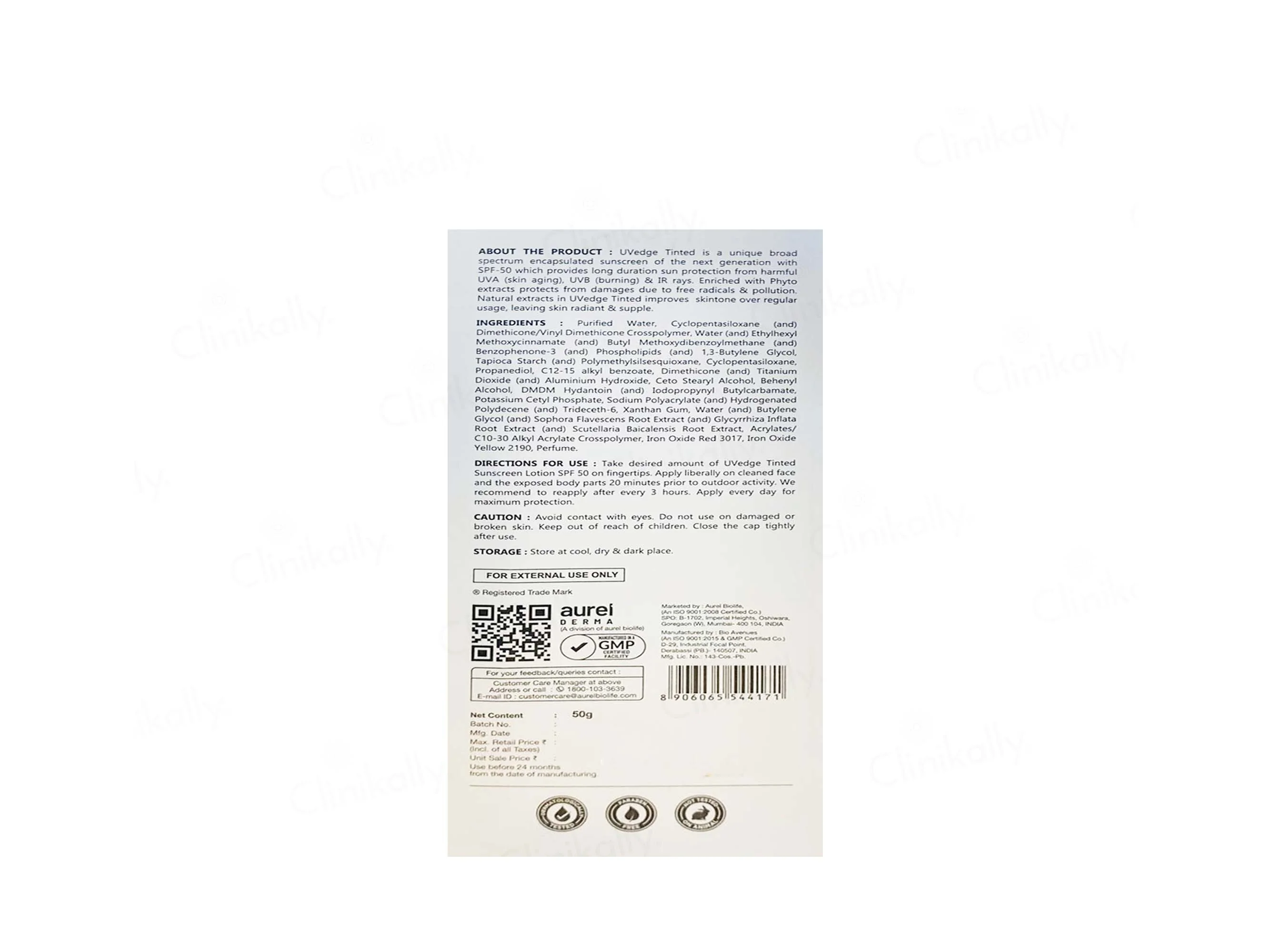 UVedge Tinted Sunscreen Lotion SPF 50 PA+++ - Image 4