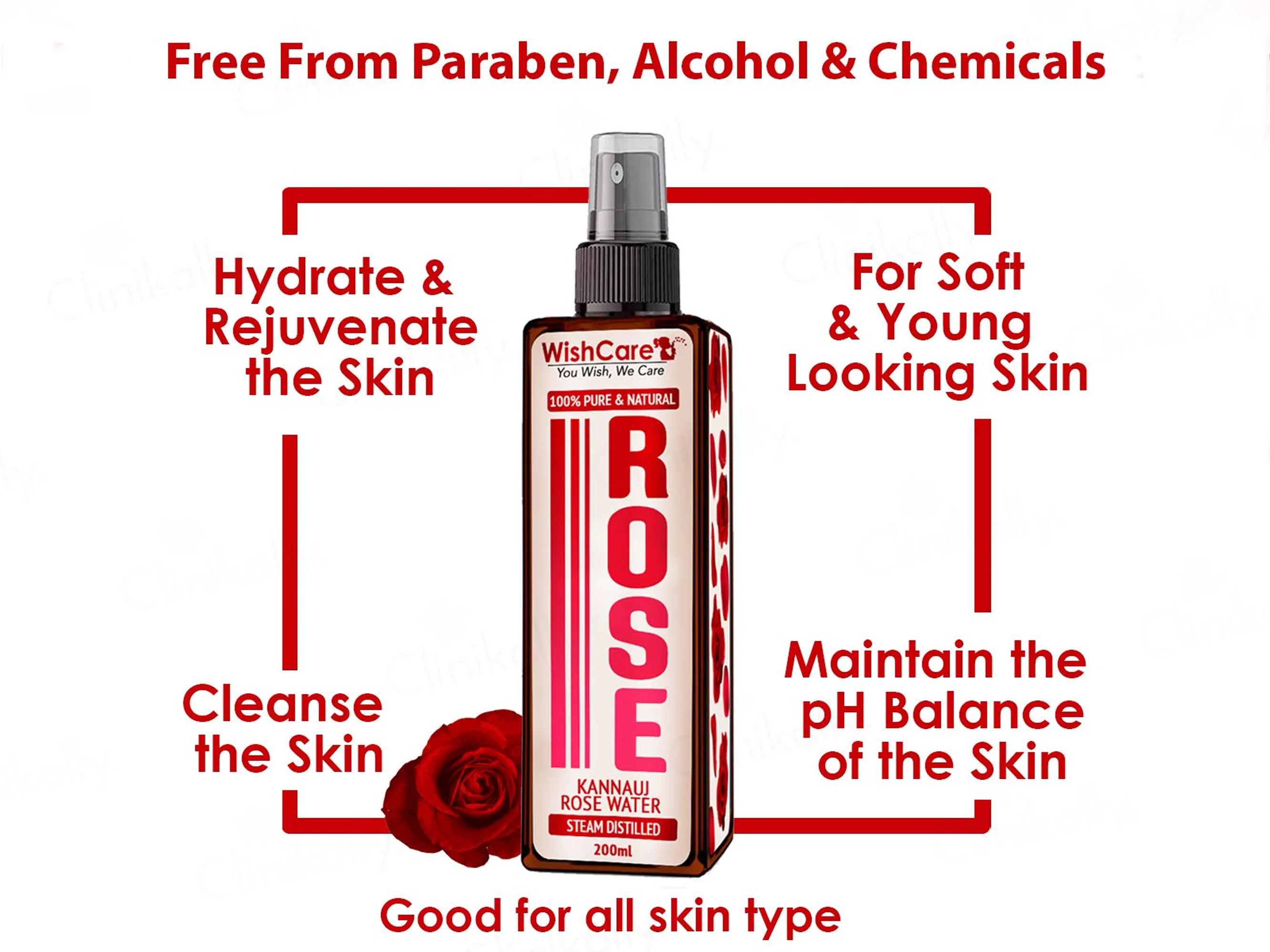 WishCare 100% Pure & Natural Kannauj Rose Water - Image 6