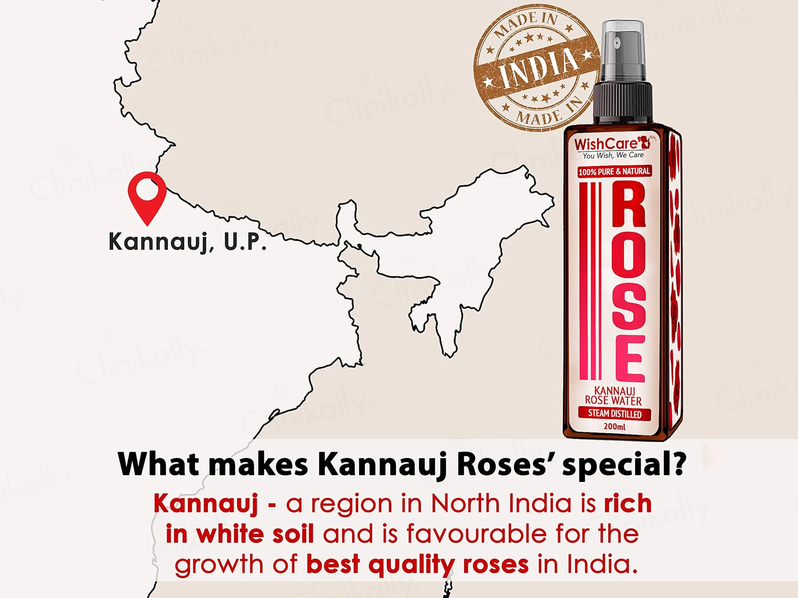WishCare 100% Pure & Natural Kannauj Rose Water - Image 7