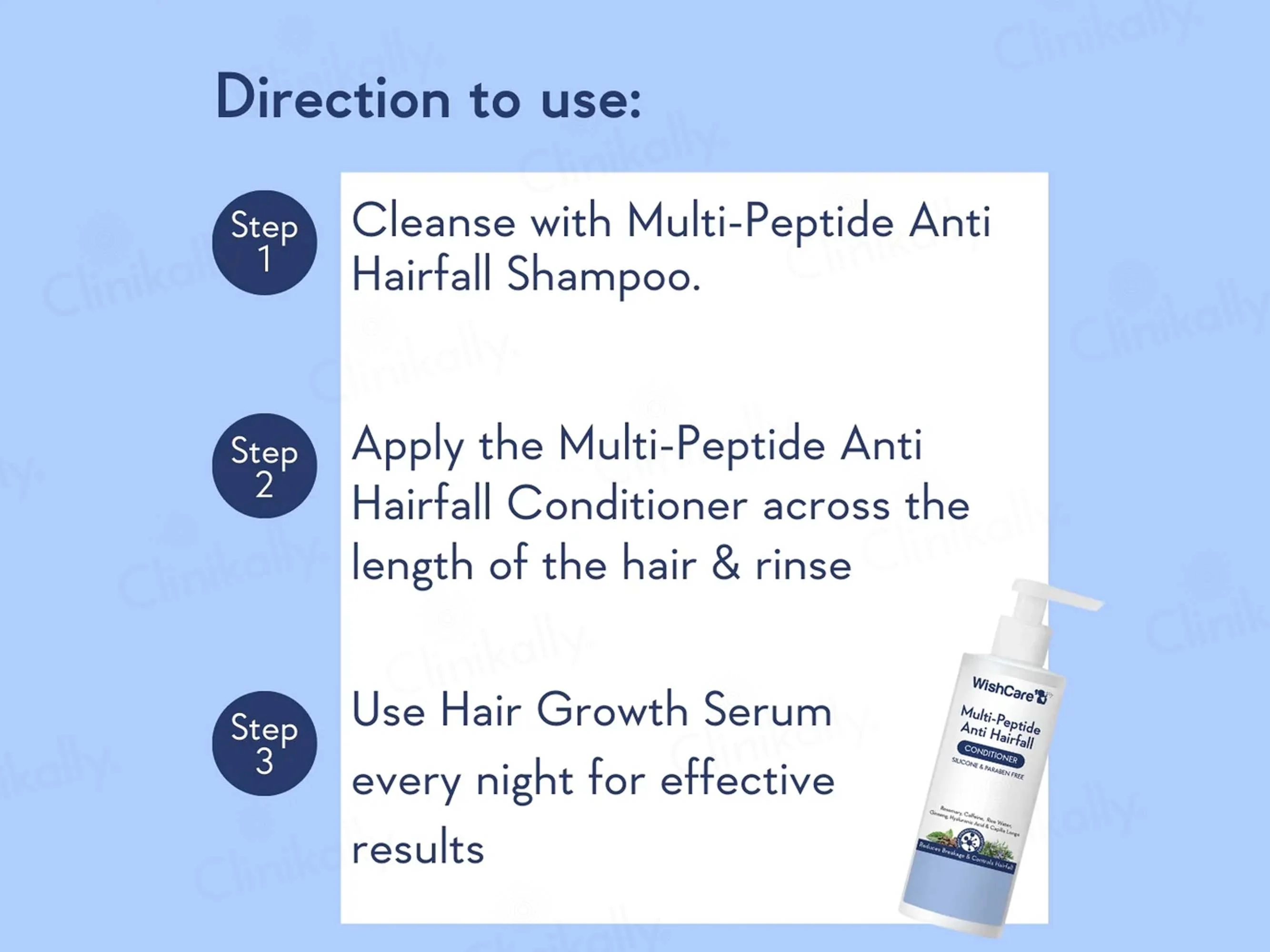 WishCare Multi-Peptide Anti Hairfall Conditioner - Image 6