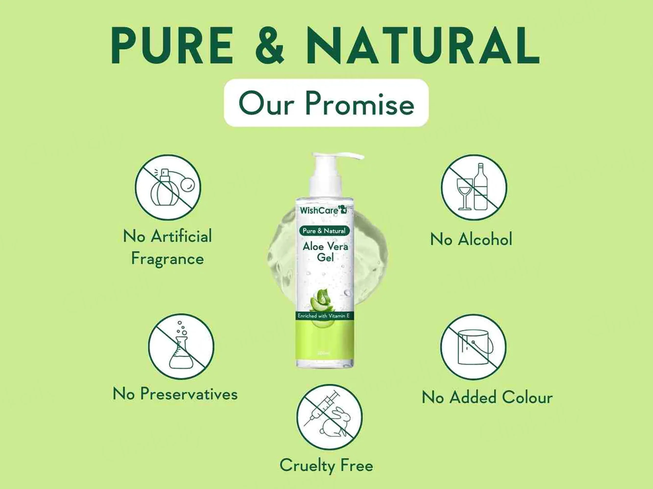WishCare Pure & Natural Aloe Vera Gel - Image 3