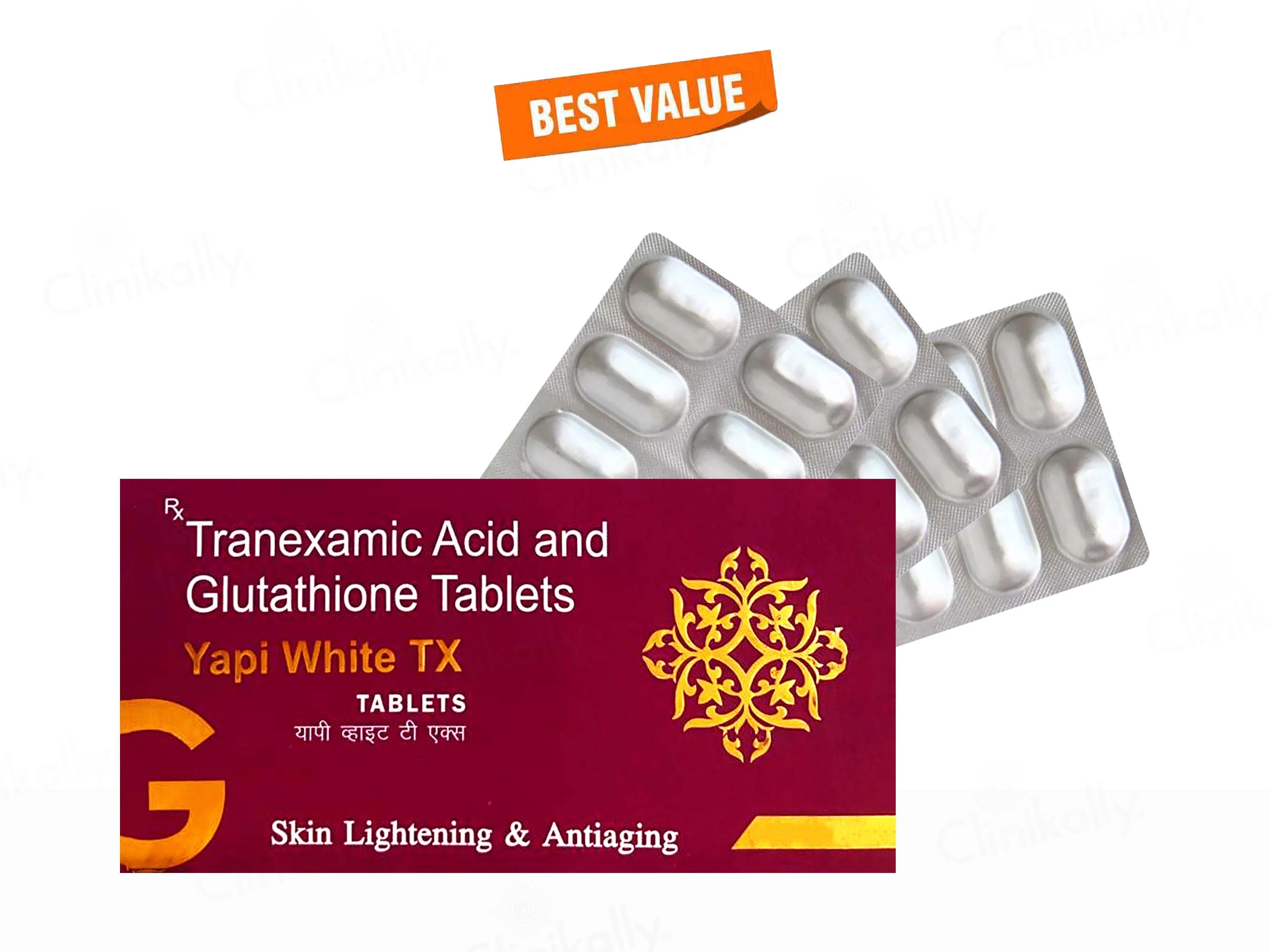 Yapiwhite TX Skin Lightening & Antiaging Tablet - Image 4